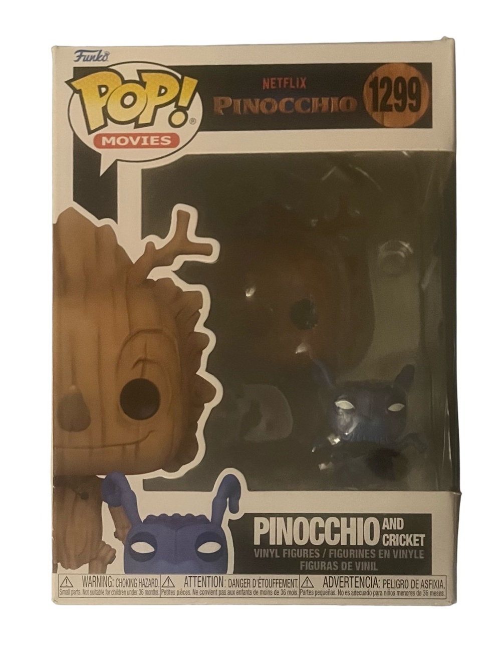 Funko Pop! Netflix Pinocchio & Cricket #1299, Vinyl Figure